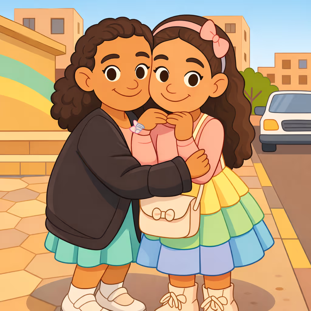 Personalized coloring book from family photos preview